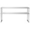 KUTLER Stainless Steel Double Overshelves, NSF Commercial 2-Tier Shelves for Prep and Work Tables for Restaurant, Kitchen, Workshop